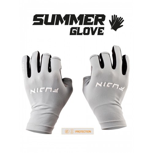 Fujin Pro Angler S24 Summer Gloves Grey #M/L	