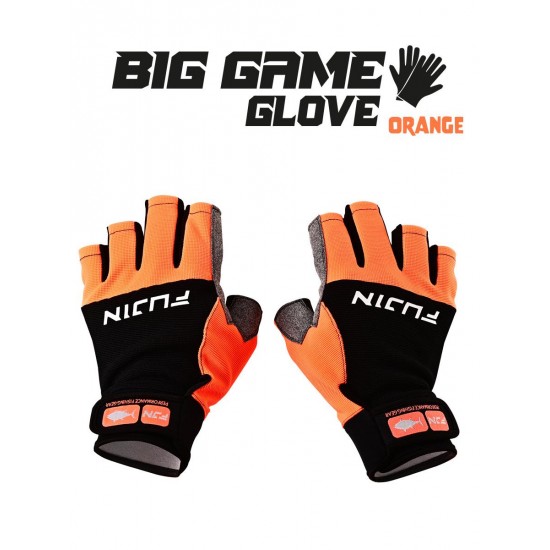 Fujin Pro Angler S24 Big Game Gloves Orange #M/L	