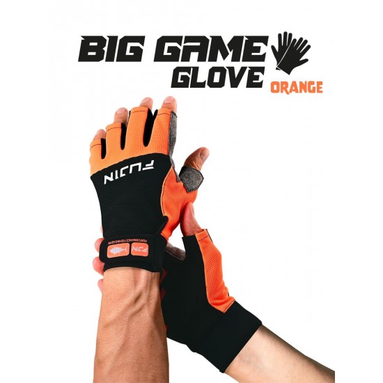 Fujin Pro Angler S24 Big Game Gloves Orange #M/L	
