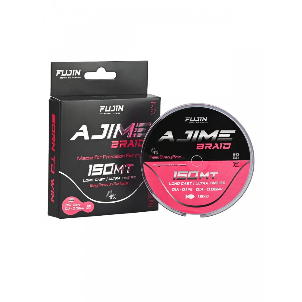 Fujin Ajime Braid 4X 150Mt Pink Ip 0.06Mm Fujin Ajime Braid 4X 150Mt Pink Ip 0.06Mm