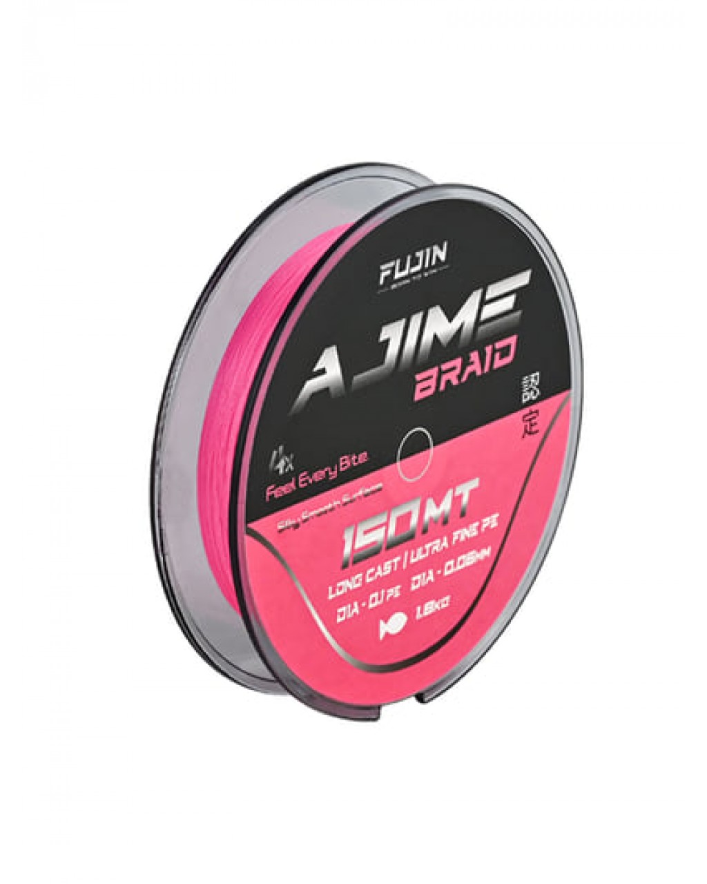 Fujin Ajime Braid 4X 150Mt Pink Ip 0.06Mm