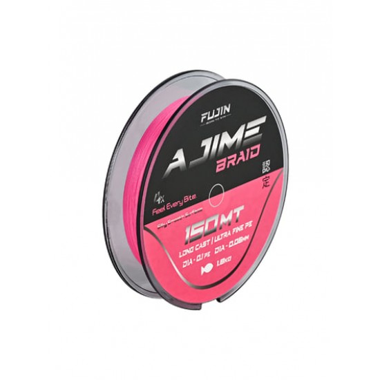 Fujin Ajime Braid 4X 150Mt Pink Ip 0.06Mm