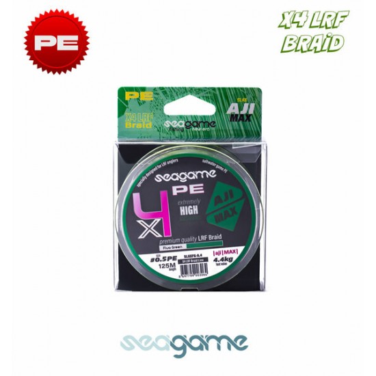 SEAGAME AJI MAX X4 PE 125M #0.5 FLUO GREEN