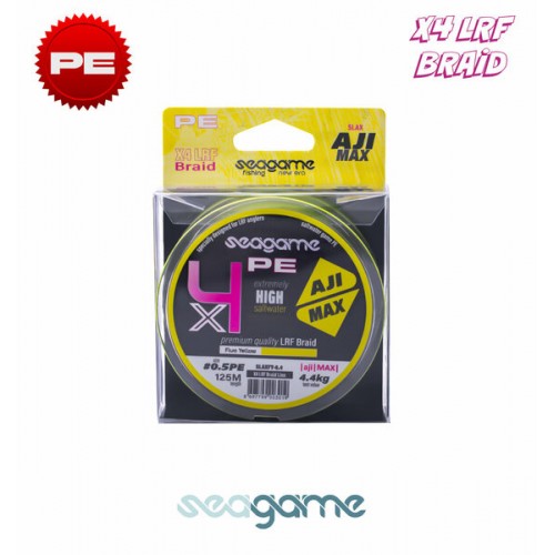 SEAGAME AJI MAX X4 PE 125M #0.3 FLUO YELLOW