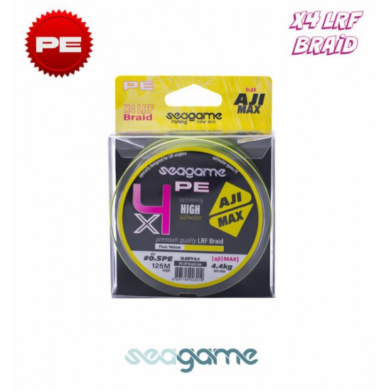 SEAGAME AJI MAX X4 PE 125M #0.3 FLUO YELLOW