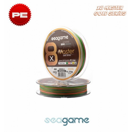 SEAGAME MASTER X8 PE 150M #0.16 MULTI COLOR