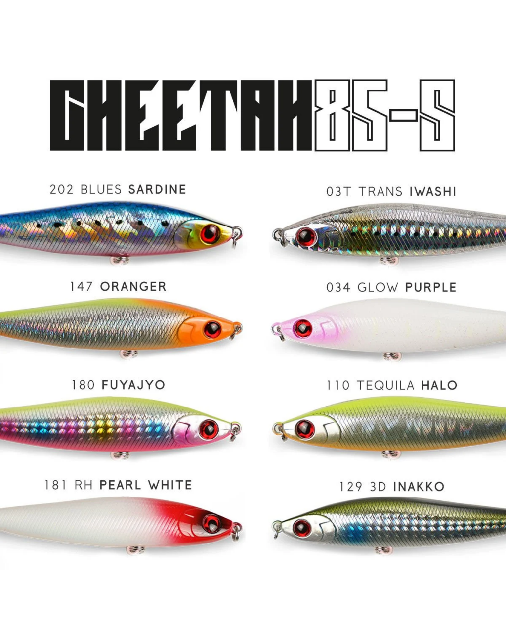 Fujin Cheetah 85S 20Gr 8.5Cm Su Üstü Yem Fujin Cheetah 85S 20Gr 8.5Cm Su Üstü Yem