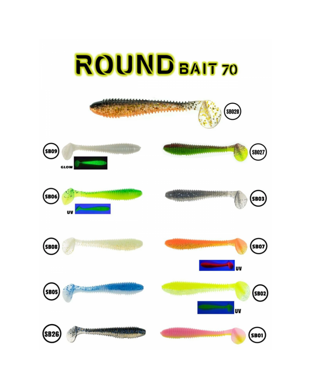 Fujin Round Bait 70Mm Silikon Yem