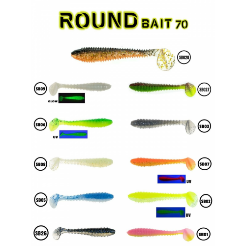 Fujin Round Bait 70Mm Silikon Yem