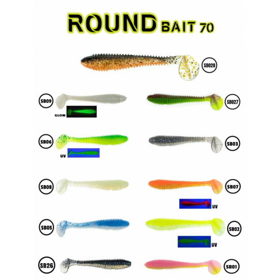 Fujin Round Bait 70Mm Silikon Yem