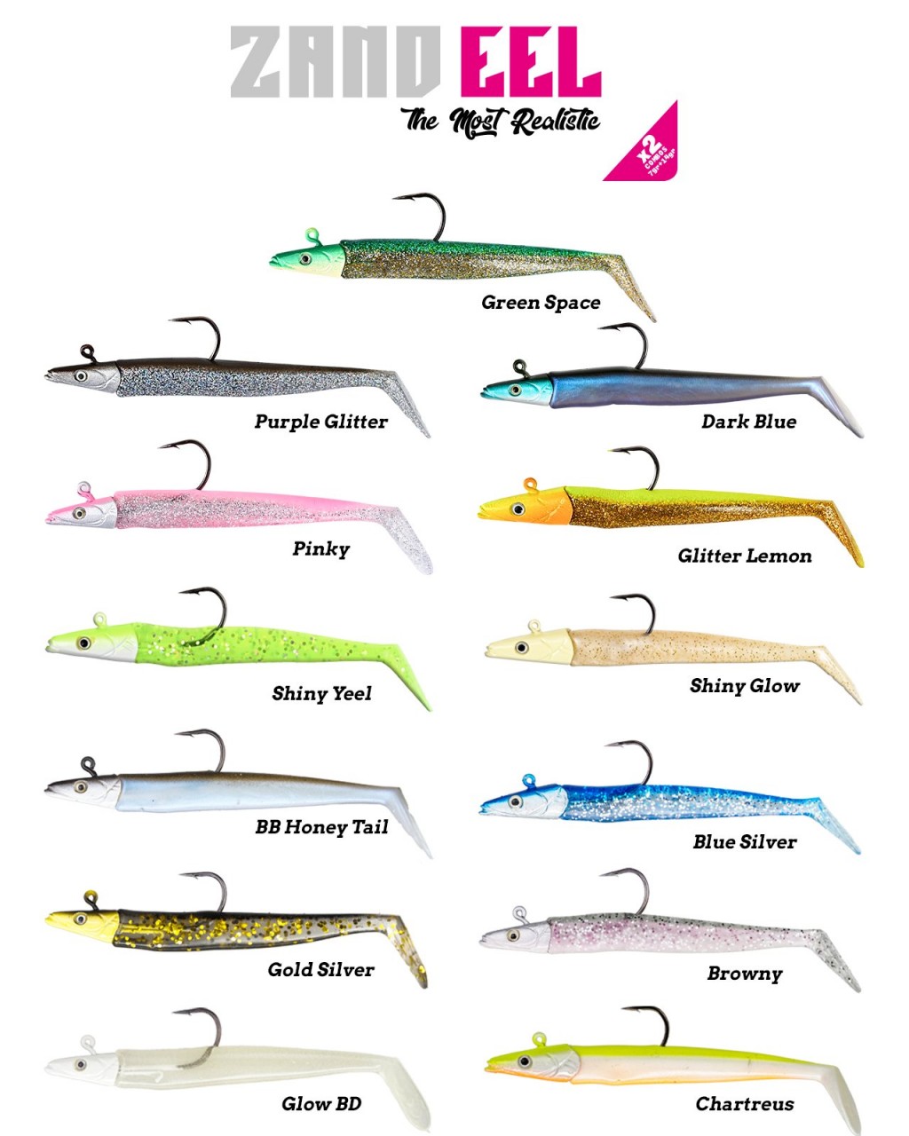 Fujin Zand Eel 11Cm 7-14G Double Combo Silikon Yem