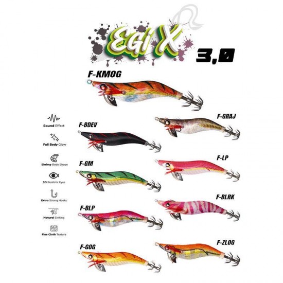 Fujin Egix 3.0 16.4Gr Kalamar Zokasi