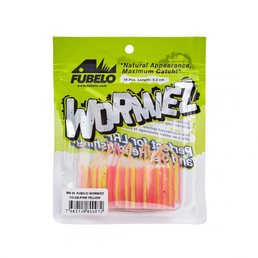Fubelo Wormiez 5.2 Cm LRF Silikon Yem Pink Yellow Fubelo Wormiez 5.2 Cm LRF Silikon Yem Pink Yellow