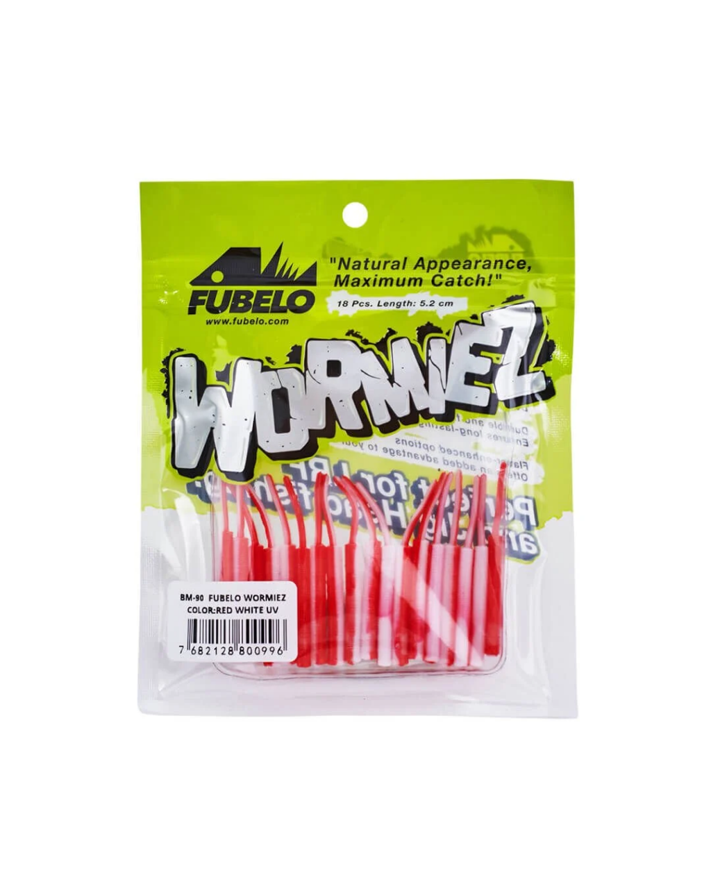 Fubelo Wormiez 5.2 Cm LRF Silikon Yem Red White UV