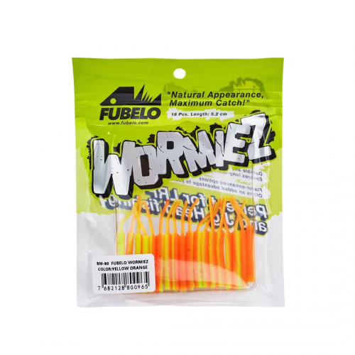 Fubelo Wormiez 5.2 Cm LRF Silikon Yem Yellow Orange Fubelo Wormiez 5.2 Cm LRF Silikon Yem Yellow Orange