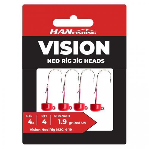 Vision Ned Rig  Red Uv  RMJ-2-4,7 Gr Vision Ned Rig  Red Uv  RMJ-2-4,7 Gr