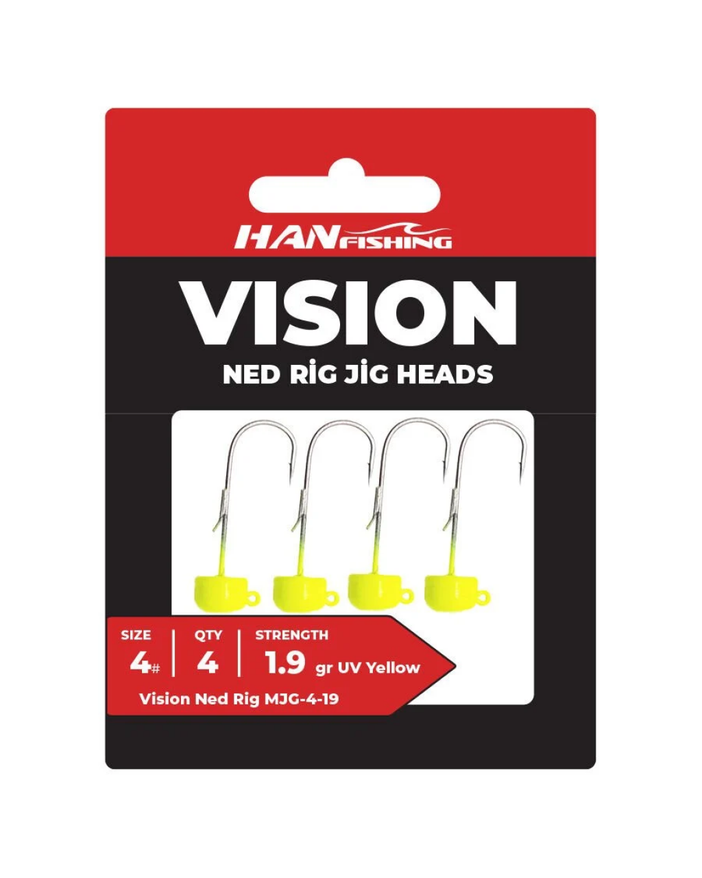 Vision Ned Rig  Uv Yellow  GMJ-2-28