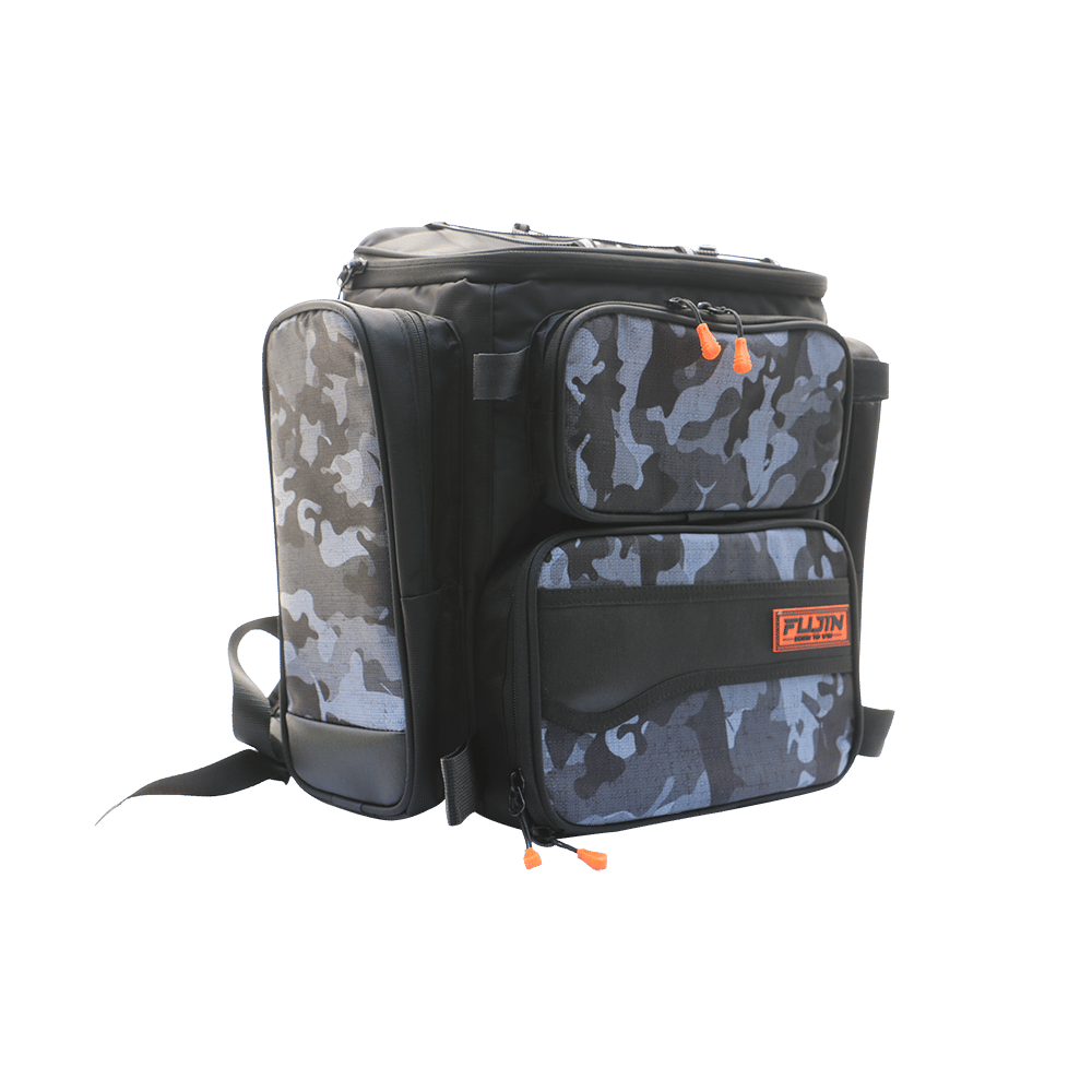 Fujin Black Camo Back Pack - Balikçi Sirt Çantasi