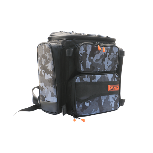 Fujin Black Camo Back Pack - Balikçi Sirt Çantasi
