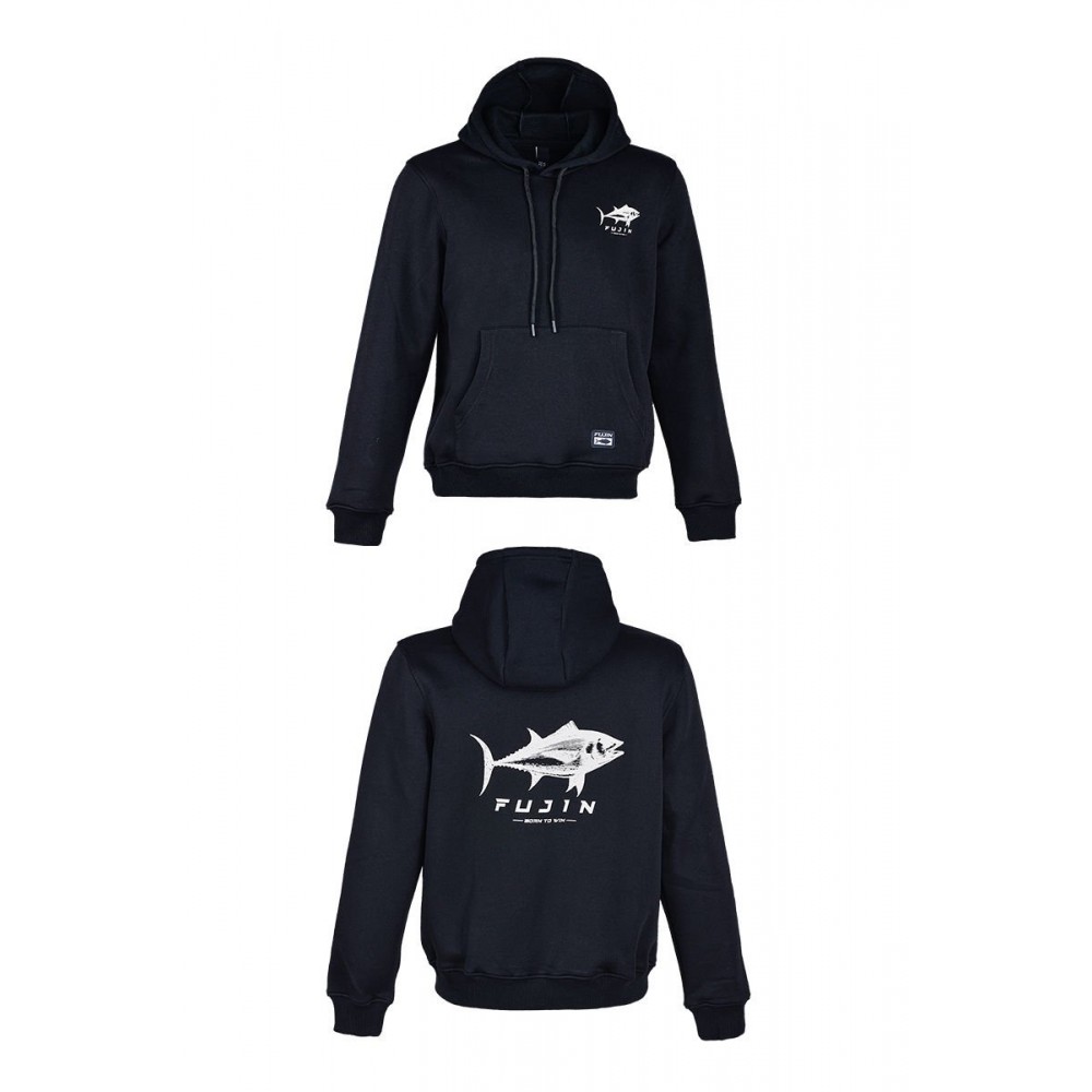 Fujin Tuna Hoodie Black Sweatshirt Erkek