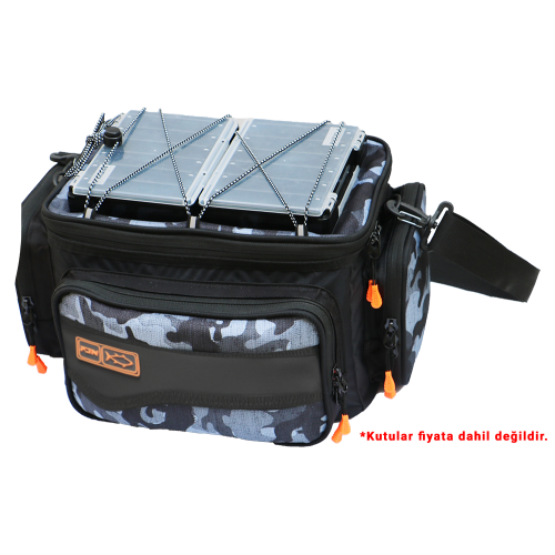 Fujin Black Camo Helper Bag - Balikçi Çantasi Fujin Black Camo Helper Bag - Balikçi Çantasi