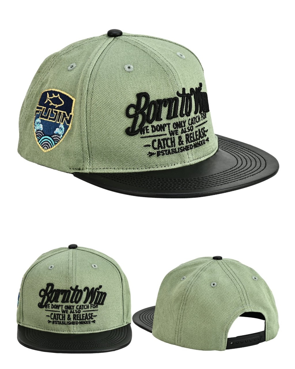 Fujin BTW Lather Visor Sapka Light Green Fujin BTW Lather Visor Sapka Light Green