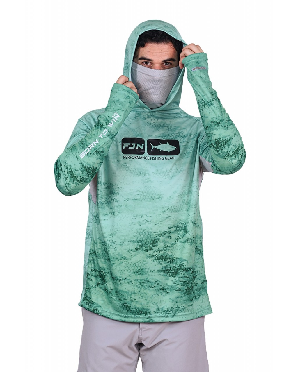 Fujin Pro Angler T-Shirt Green Wave (LARGE) Fujin Pro Angler T-Shirt Green Wave (LARGE)