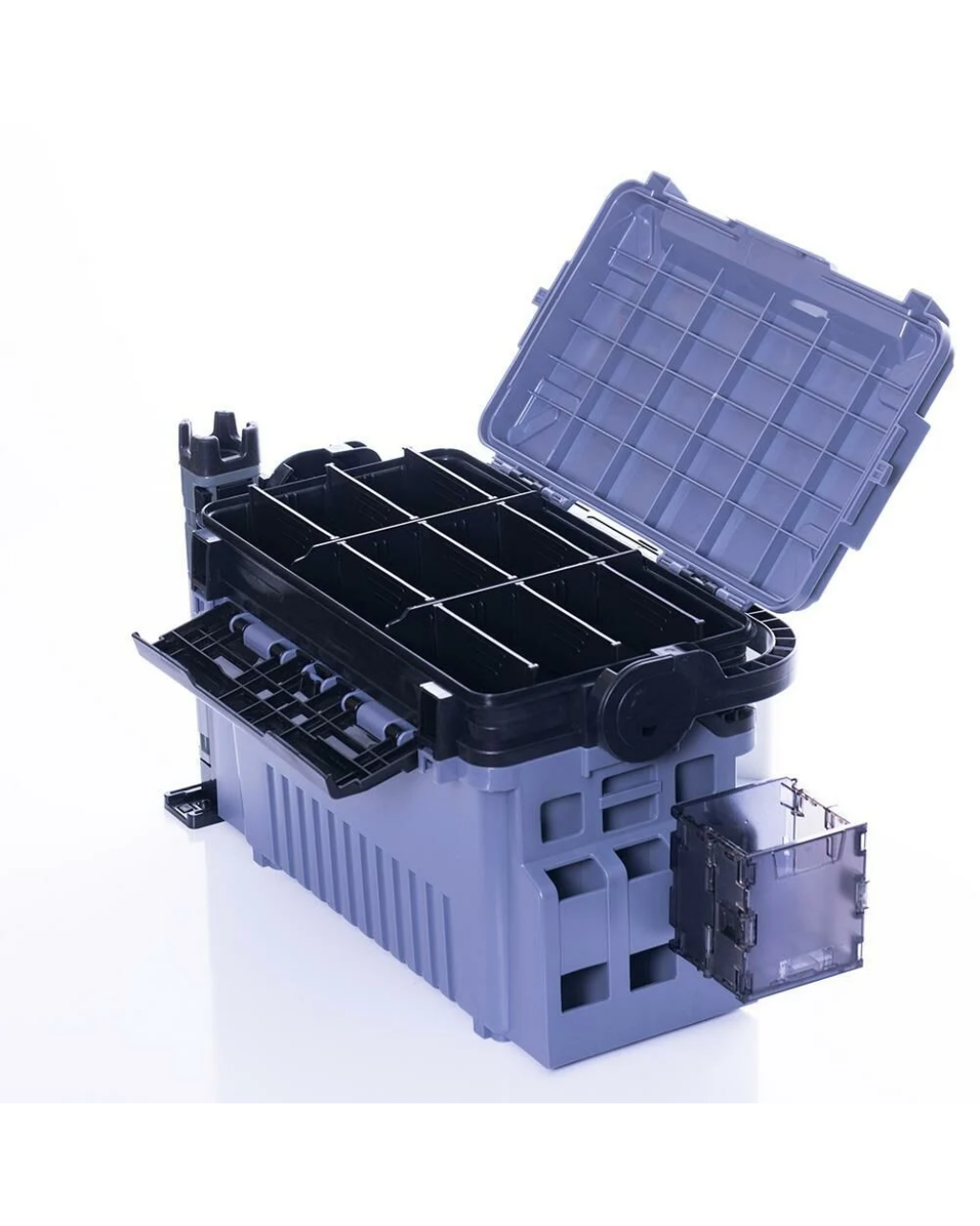 Pandora Çift Katli Dayanikli Profesyonel Balikçi Kutu Çanta 19,5L GRI