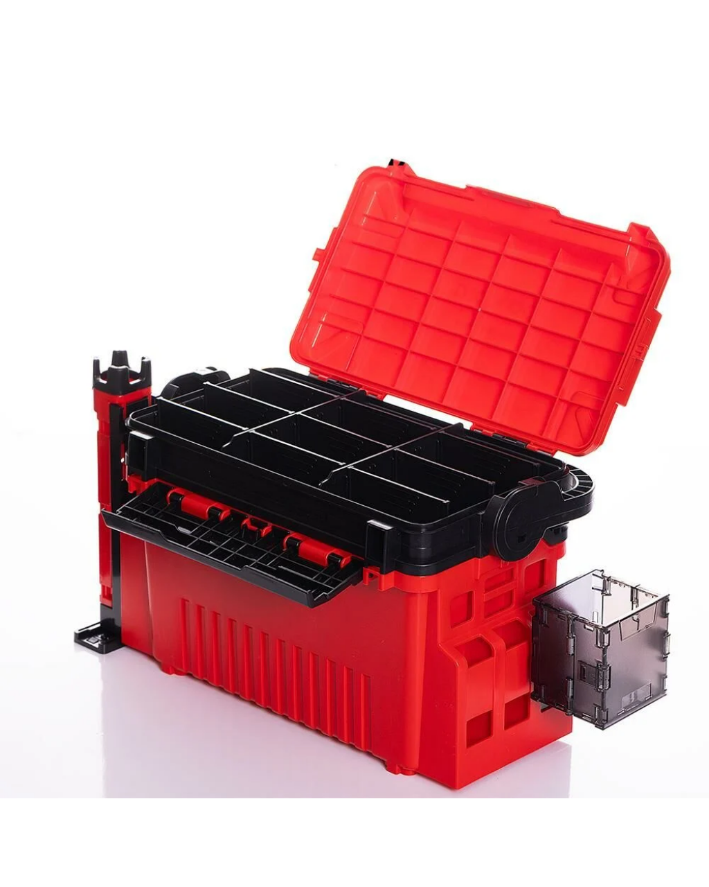 Pandora Çift Katli  Dayanikli Prof. Balikçi Kutu Çanta 12L- Kirmizi