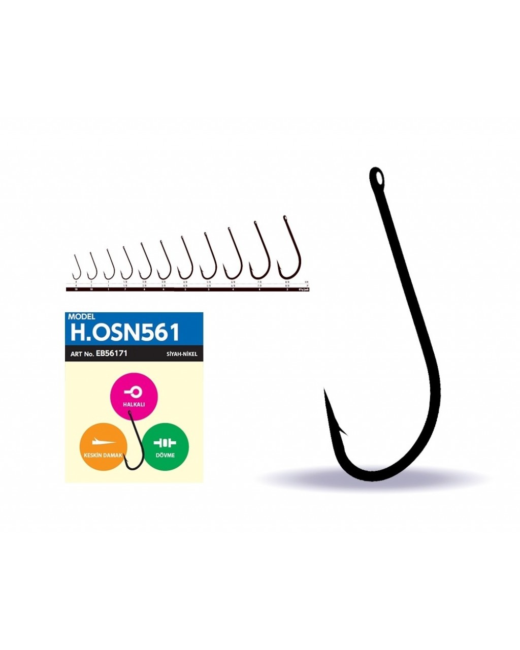 HOSN 561 BLACK NICKEL     7  LI  PK  NO: 1/0