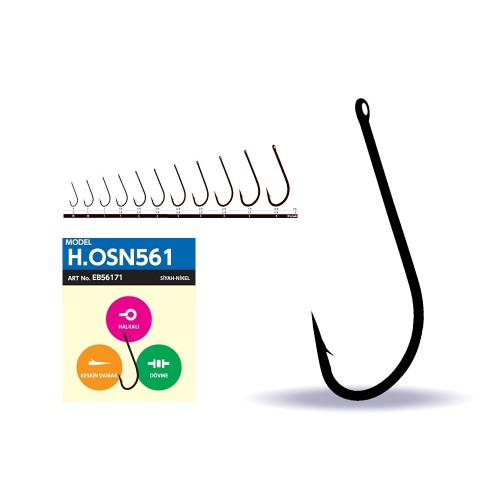 HOSN 561 BLACK NICKEL IGNE NO:3/0 HOSN 561 BLACK NICKEL IGNE NO:3/0
