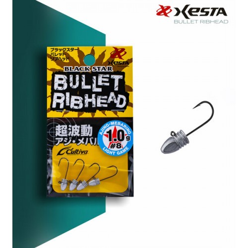 XESTA BULLET RIBHEAD JIG HEAD #8 4P 1.0G XESTA BULLET RIBHEAD JIG HEAD #8 4P 1.0G