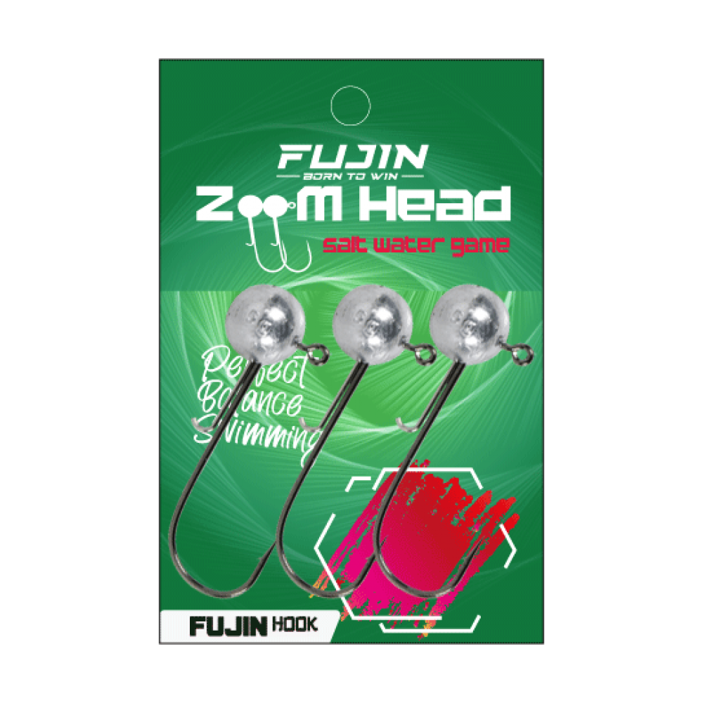 Fujin Zoom Head #2/0 1.5Gr Jighead