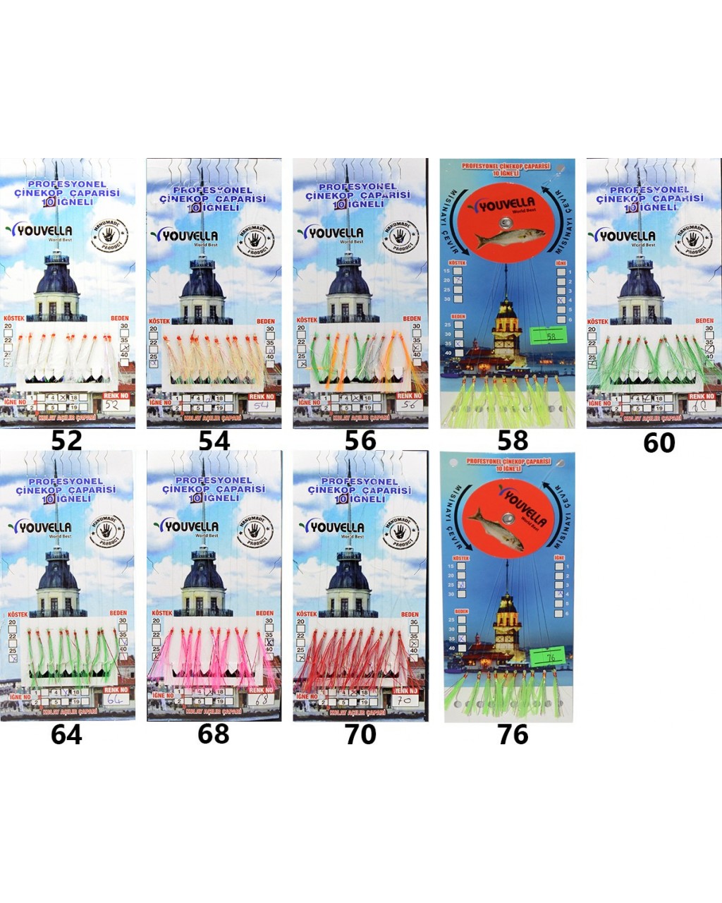 ÇAPARI KOLAY AÇILIR 10 IGNE  RENK  58