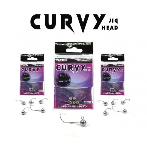 Fujin Curvy Jig Head 1.5Gr #8 Fujin Curvy Jig Head 1.5Gr #8