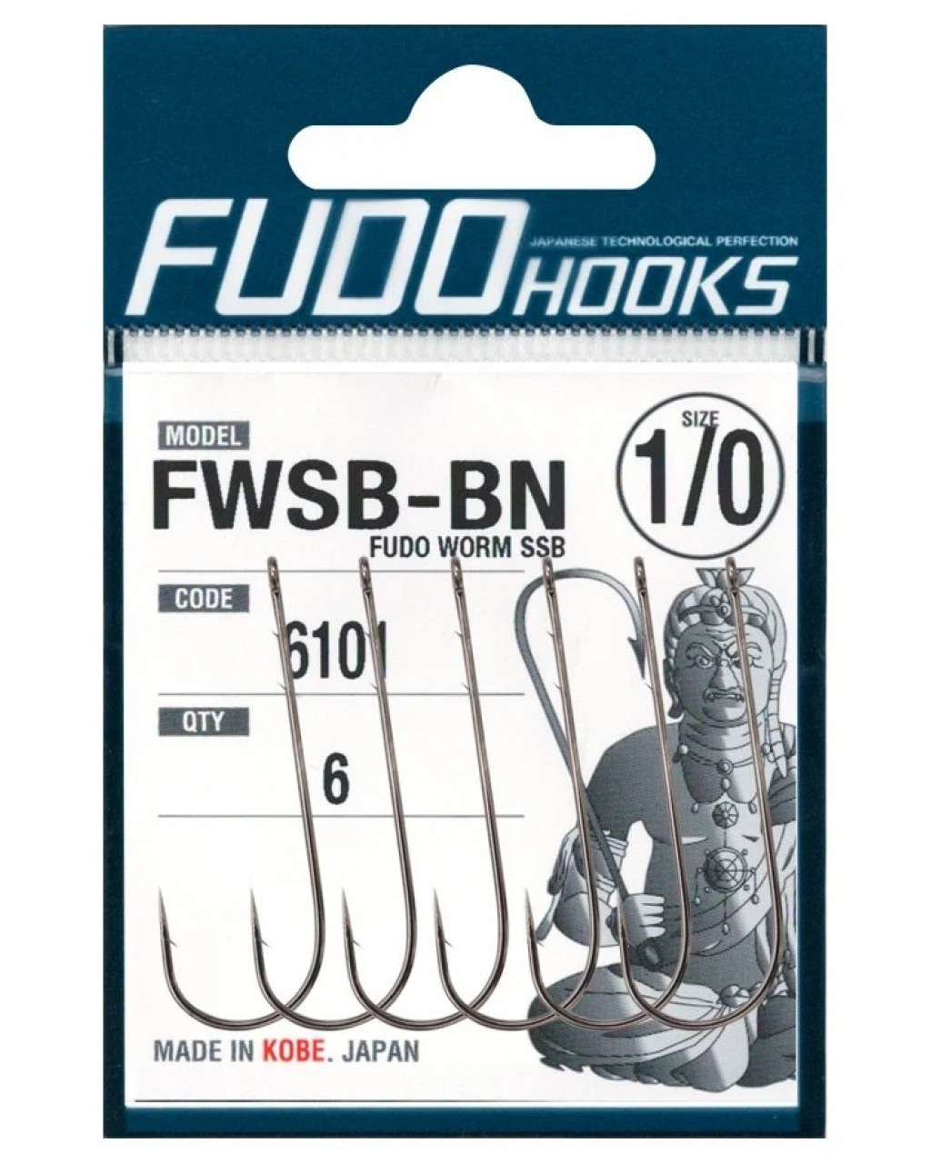 6100 FUDO WORM SSB, NO:1/0, NIKEL, 6P