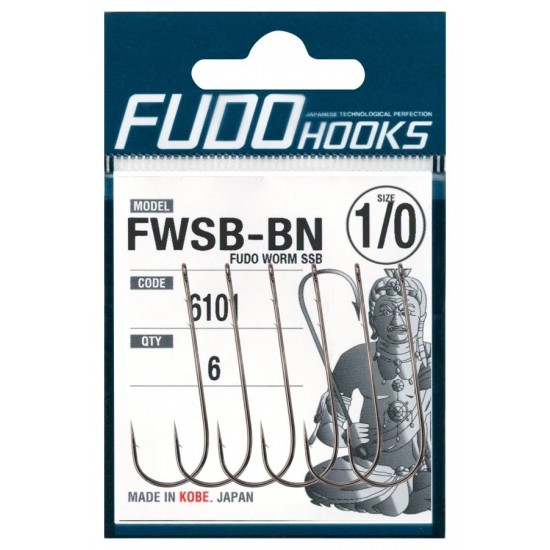 6101 FUDO WORM SSB, NO:1/0, BLACK NIKEL, 6P