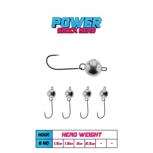 Fujin Power Shockhead #8 1,8Gr Hareketli Jighead	 Fujin Power Shockhead #8 1,8Gr Hareketli Jighead
