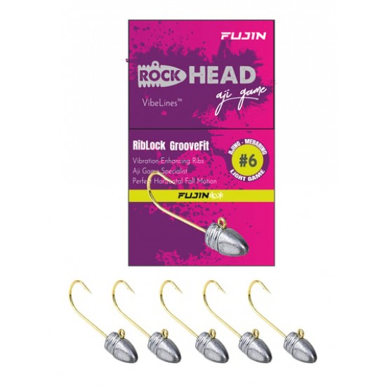 Fujin Rock-Head #6 2Gr Aji Game Jighead	