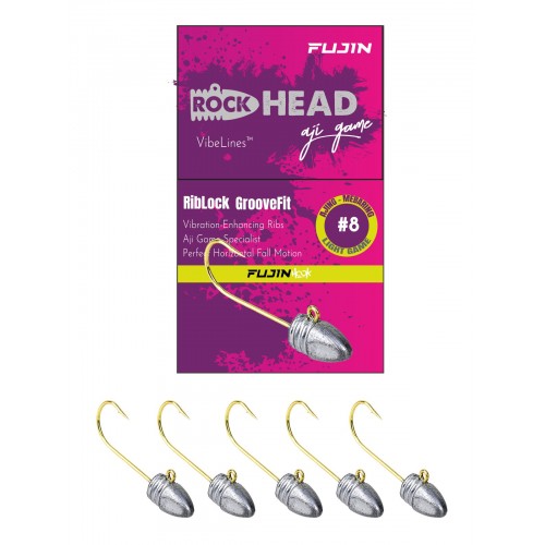 Fujin Rock-Head #8 1.6Gr Aji Game Jighead	 Fujin Rock-Head #8 1.6Gr Aji Game Jighead