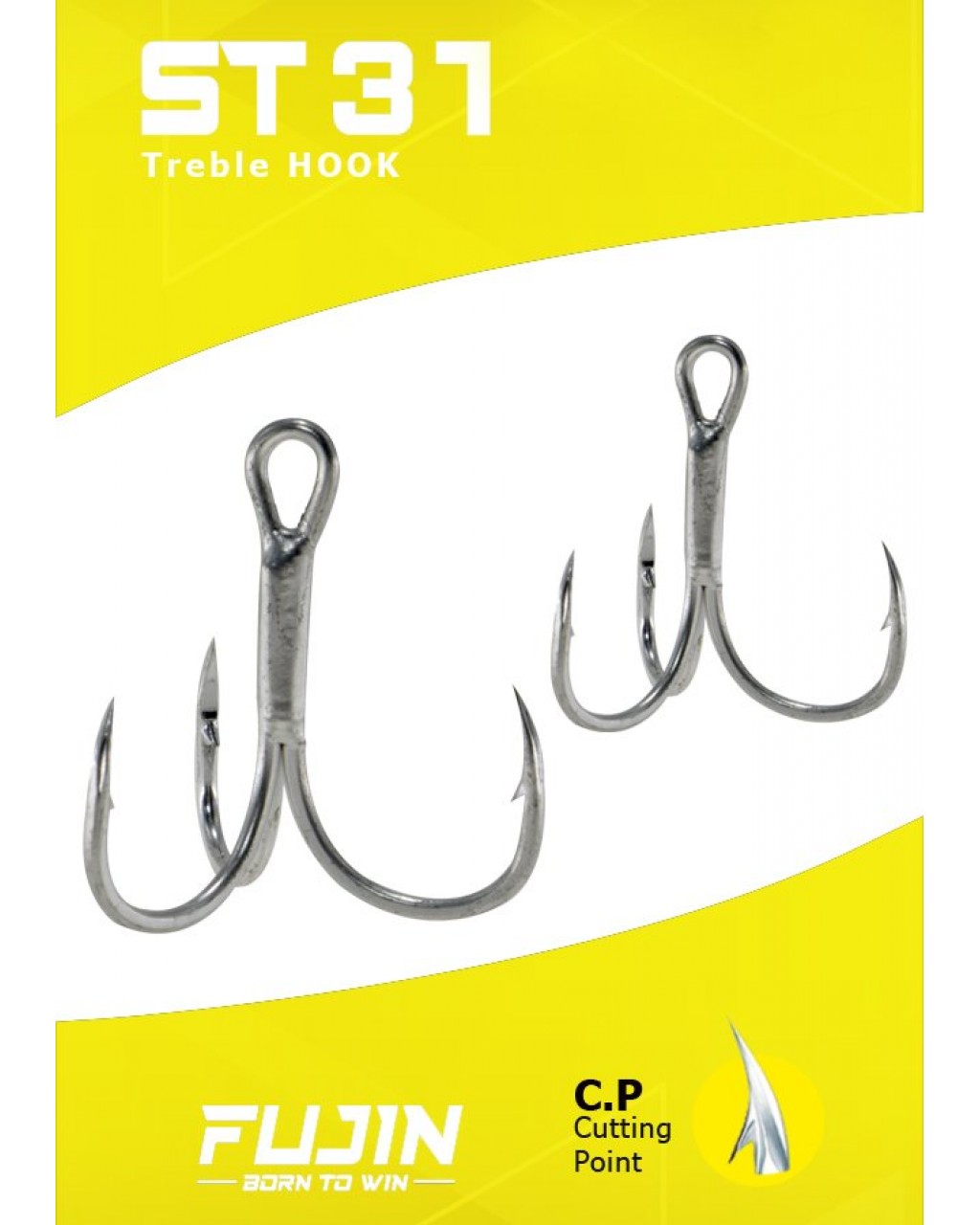 Fujin St31 #2 Nickel Üçlü Maket Balik Ignesi Fujin St31 #2 Nickel Üçlü Maket Balik Ignesi