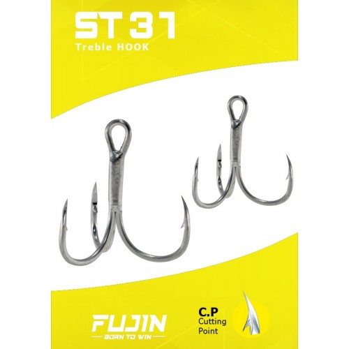 Fujin St31 #2 Nickel Üçlü Maket Balik Ignesi Fujin St31 #2 Nickel Üçlü Maket Balik Ignesi