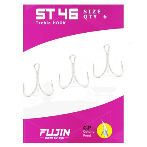 Fujin St46 #3 Nickel Üçlü Maket Balik Ignesi Fujin St46 #3 Nickel Üçlü Maket Balik Ignesi