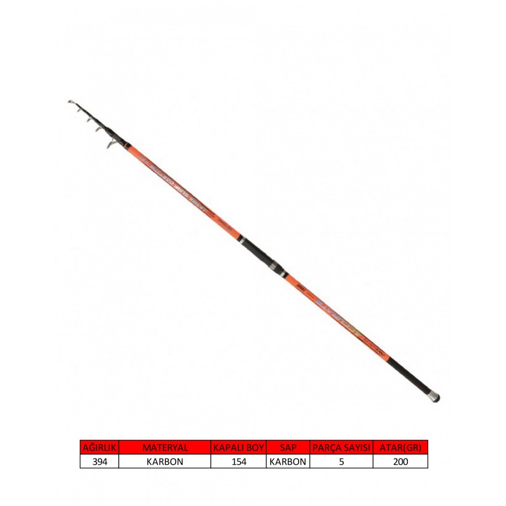 Captain 1692 Ultra Casting 420Cm Tele Surf Kamis 100-200Gr Atar