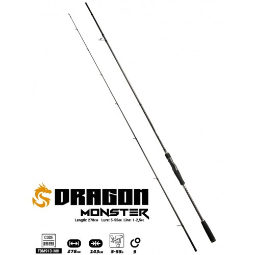 Fujin Dragon Monster 278Cm 5-55Gr Spin Kamisi Fujin Dragon Monster 278Cm 5-55Gr Spin Kamisi