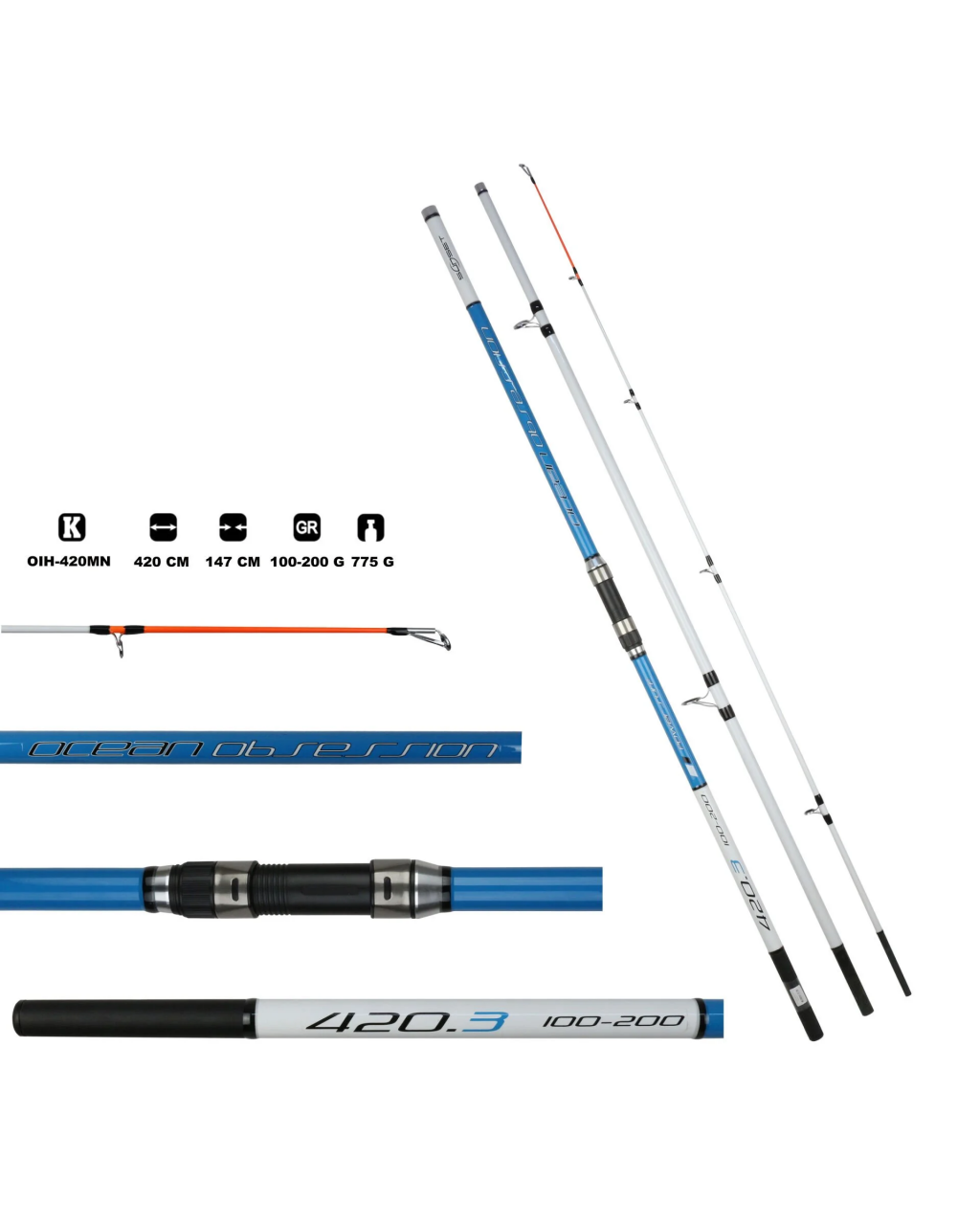 Ocean Obsession Power 420 Surf Kamisi 100-200 G