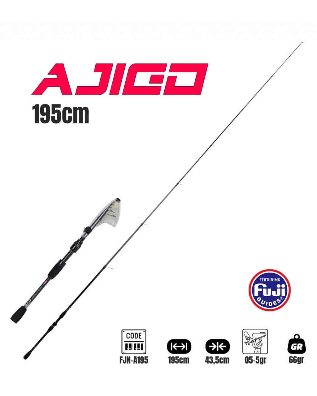 Fujin Ajigo 195Cm 05-5Gr Teleskopik LRF Kamisi	