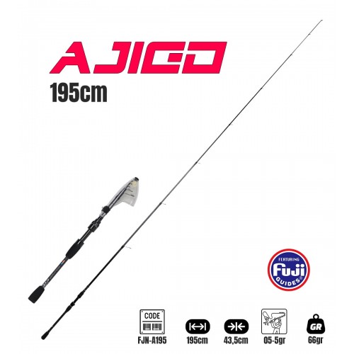 Fujin Ajigo 195Cm 05-5Gr Teleskopik LRF Kamisi	 Fujin Ajigo 195Cm 05-5Gr Teleskopik LRF Kamisi