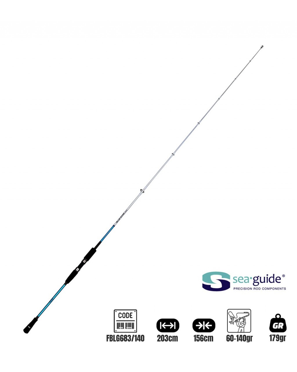 Fujin Bluegame Jigging 203Cm 60-140Gr Jig Kamisi Fujin Bluegame Jigging 203Cm 60-140Gr Jig Kamisi