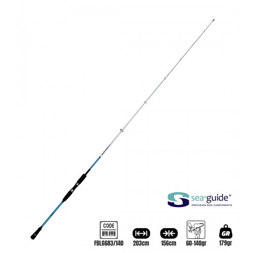 Fujin Bluegame Jigging 203Cm 60-140Gr Jig Kamisi	 Fujin Bluegame Jigging 203Cm 60-140Gr Jig Kamisi